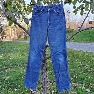 Vintage Denim Lee Jeans Straight Fit Blue